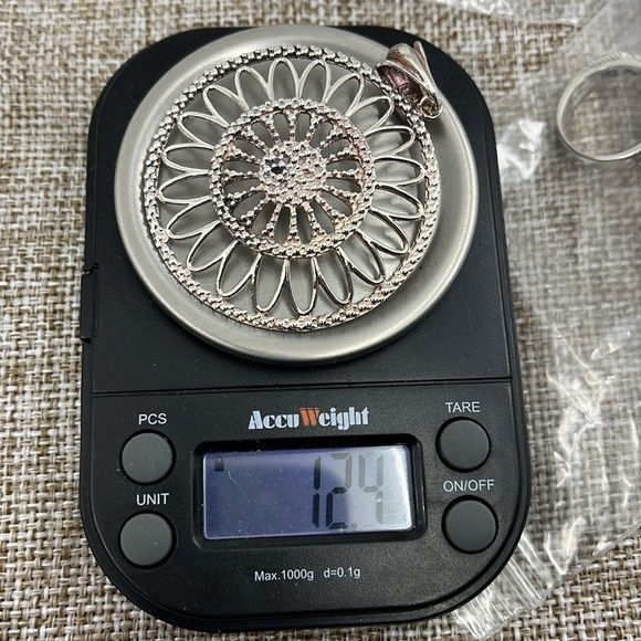 🌟 Vintage Milor Italy 925 Silver Filigree Pendant - Picture 9 of 11